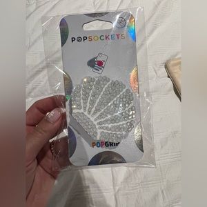 Handmade shell crystal popsocket for any iPhone, BRAND NEW